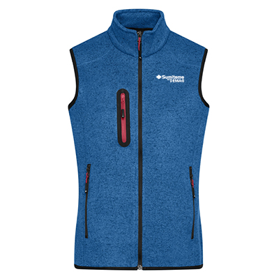 Ladies Knitted Fleece Vest