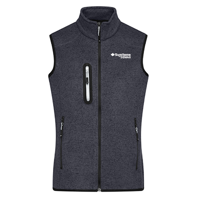 Ladies Knitted Fleece Vest